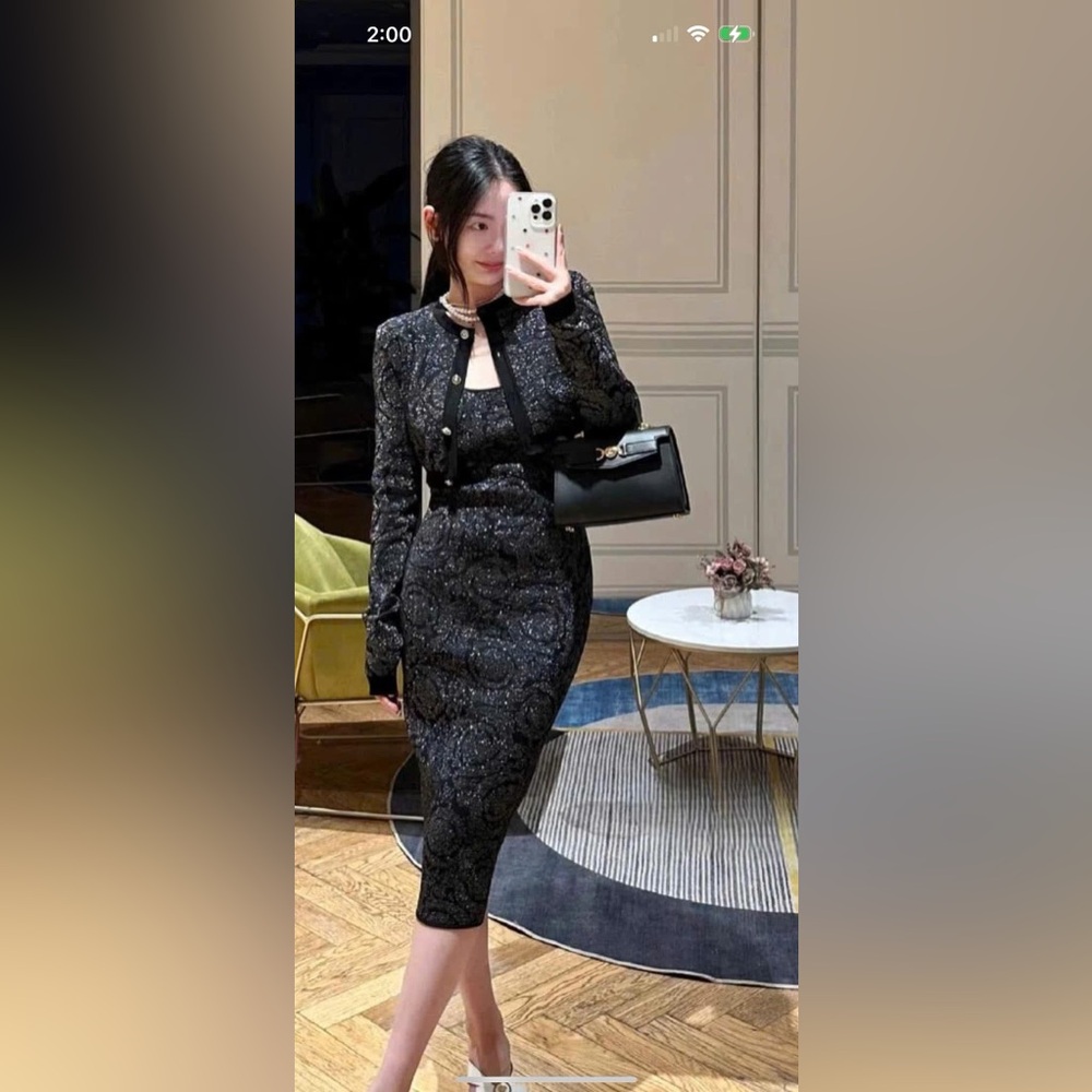 Black Versace dress SX/S